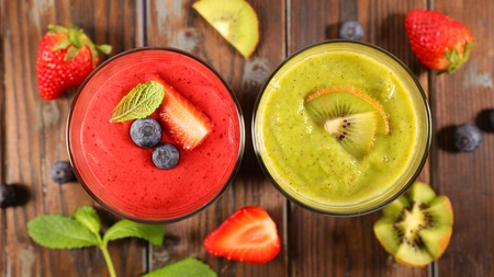 berry fruit smoothieの写真素材