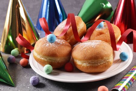 donut and carnival decoration-confetti