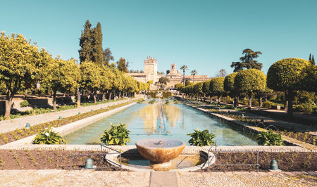 Alcazar of Cordoba in Spainのeditorial素材