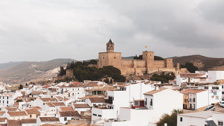Spanish village- tour tourism in white houseの写真素材