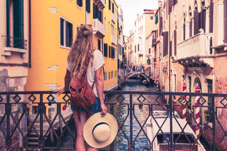 Travel destination, tour tourism in Italy, Europe, Veniceの写真素材