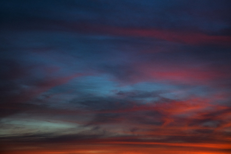 Colorful of sky with clouds in the eveningの写真素材