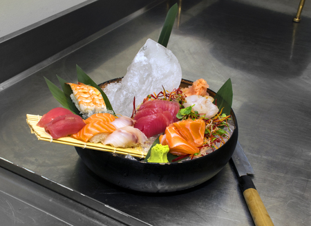 Japanese Sushi plateの写真素材