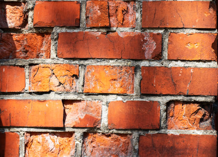 Wall backgrounds from Kerpichs of different colors and different houses.