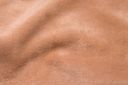 Texture of brown alpaca wool close upの写真素材