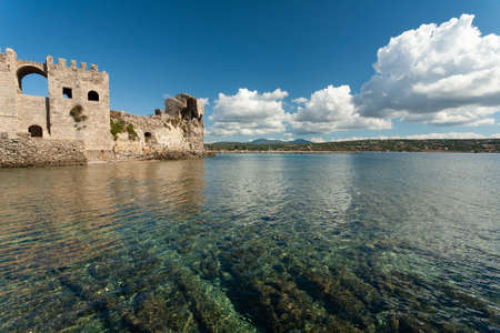 The Historic Venetian fortress under a blue sky at daytime in Greeceのeditorial素材