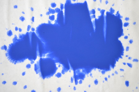 isolated large patches spots blots of splash Blue colorsの写真素材