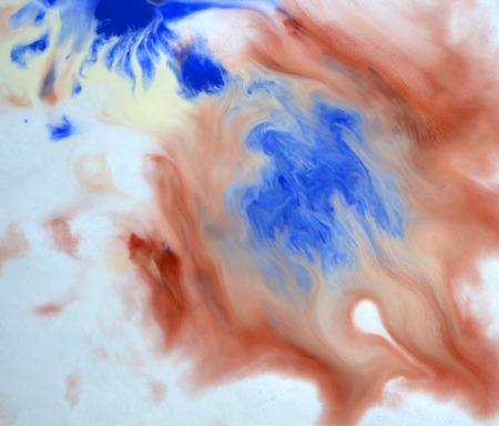 Blurred spreads abstract lines of white, brown, blue colors. Spreads blurred fuzzy paint on the surface. Abstract blurred background basis backdrop. Creative artistic background blurの写真素材
