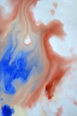 Blurred spreads abstract lines of white, brown, blue colors. Spreads blurred fuzzy paint on the surface. Abstract blurred background basis backdrop. Creative artistic background blurの写真素材
