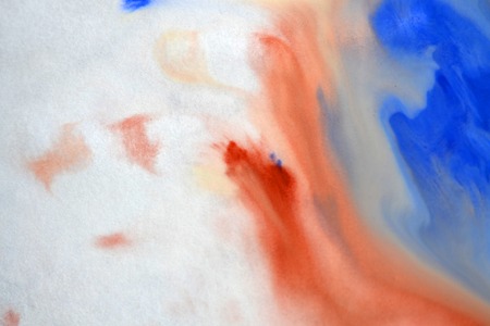 Blurred spreads abstract lines of white, brown, blue colors. Spreads blurred fuzzy paint on the surface. Abstract blurred background basis backdrop. Creative artistic background blurの写真素材