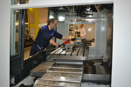 Kiev, Ukraine International Industrial Exhibition - November 25, 2016: - industrial machinery, Industrial equipment, industry facilities and machine tools, machinery lathesのeditorial素材
