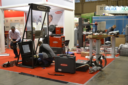 Kiev, Ukraine International Industrial Exhibition - November 25, 2016: - industrial machinery, Industrial equipment, industry facilities and machine tools, machinery lathesのeditorial素材