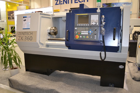Kiev, Ukraine International Industrial Exhibition - November 25, 2016: - industrial machinery, Industrial equipment, industry facilities and machine tools, machinery lathesのeditorial素材