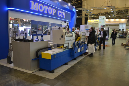Kiev, Ukraine International Industrial Exhibition - November 25, 2016: - industrial machinery, Industrial equipment, industry facilities and machine tools, machinery lathesのeditorial素材