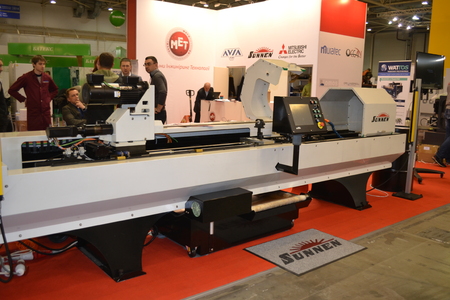 Kiev, Ukraine International Industrial Exhibition - November 25, 2016: - industrial machinery, Industrial equipment, industry facilities and machine tools, machinery lathesのeditorial素材