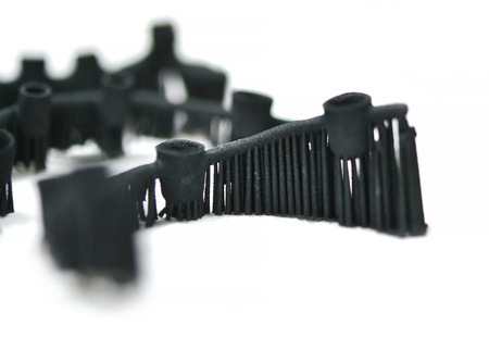 Object denture body printed on a laser sintering machineの写真素材