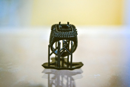 Objects photopolymer printed on a 3d printer. Stereolithography 3D printer, technology of liquid...