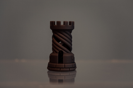 One object photopolymer printed on 3d printer. Stereolithography 3D printer, technology liquid...