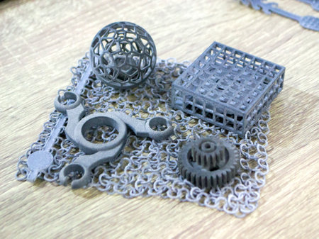 Object printed on a powder 3D printer from polyamide powder