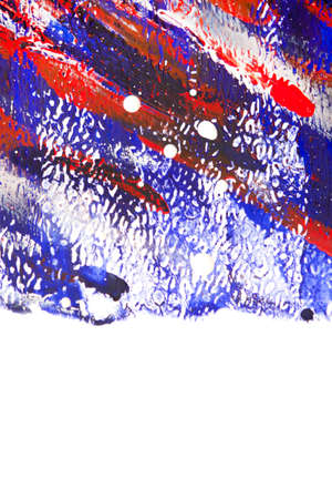 Canvas covered lines multicolor paints close-up. Abstract color wallの写真素材