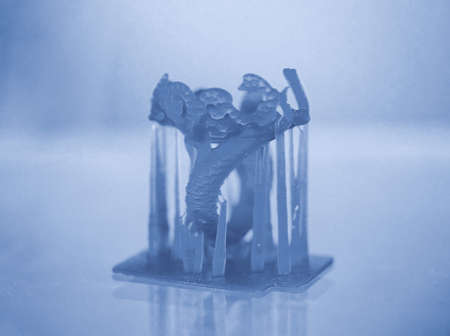 Objects photopolymer printed on a 3d printer.の写真素材