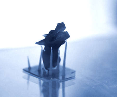 Objects photopolymer printed on a 3d printer.