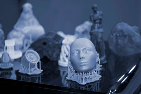 Objects photopolymer printed on a 3d printer.の写真素材