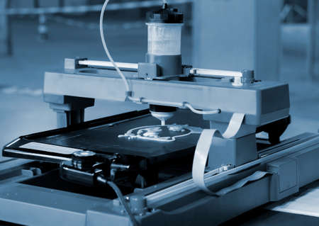 3d printer that printing a liquid doughの写真素材