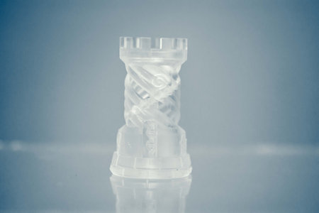 One object photopolymer printed on a 3d printer.の写真素材