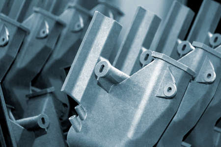 Internal combustion engine prototype printed on 3D printer. close-up.の写真素材