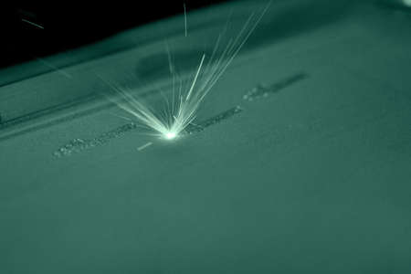 3D printer printing three-dimensional object from metal powder.の写真素材