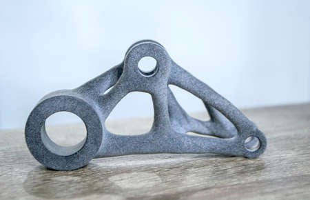 Object printed on 3D printer from polyamide powder or thermoplasticの写真素材