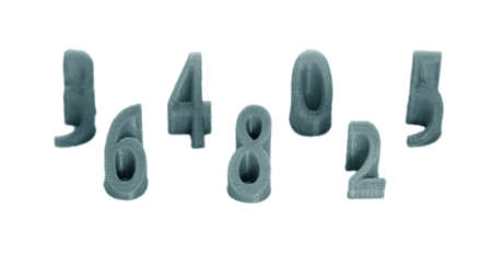 Objects printed by 3d printer Isolated on white background.の写真素材