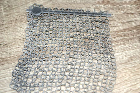 One gray model printed on 3D printer. Gray object printed on 3D printerの写真素材