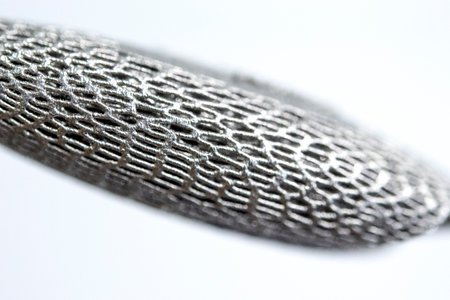 Models printed on 3D printer for metal macro. Object surface close-up. Layout created on metal 3D printer. New modern progressive additive 3D printing technology. Prototyping, Industrial productionの写真素材