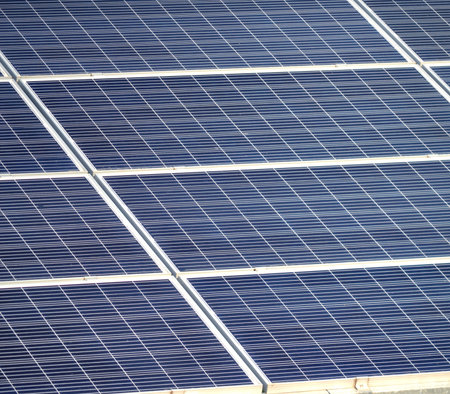 Large Solar Panels Solar Power Plants. Green energy power. Solar power energy generation. Solar...
