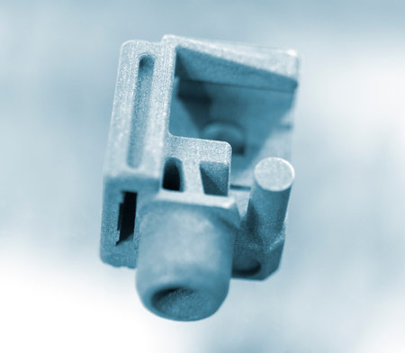 Object printed on 3D printer from metal powder. High detailed detailing parts. 3D-printed metal...