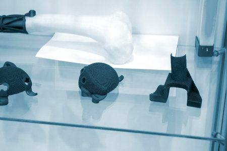 Implants and prostheses printed on 3D printer from biocompatible titanium powder. Individualized...