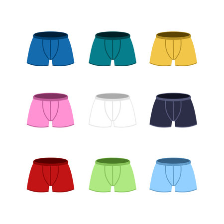 briefs briefs men set. different colors. vectorのイラスト素材