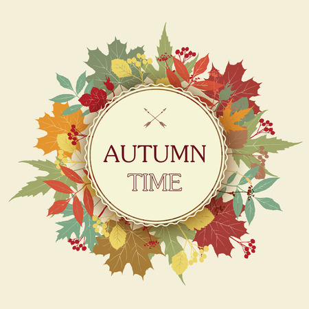 Autumn abstract floral background.のイラスト素材