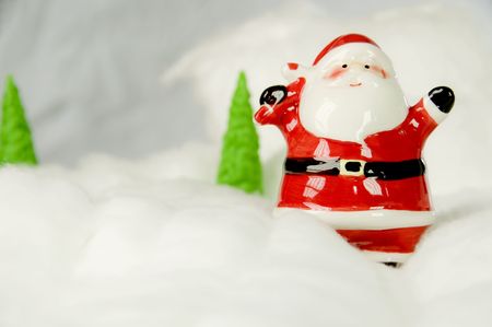 Santa Claus on a white backgroundの写真素材