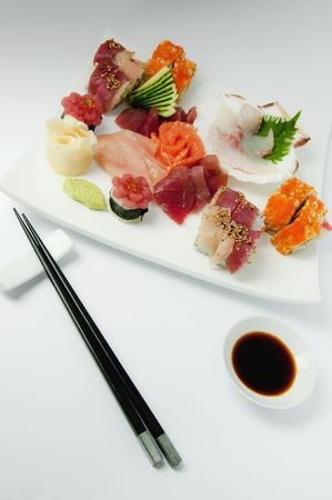 flat with sushiの写真素材