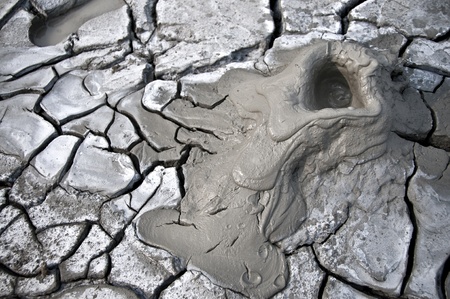 particular mud volcano that eruptsの写真素材