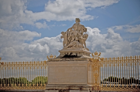 The royal gates of Versaillesのeditorial素材