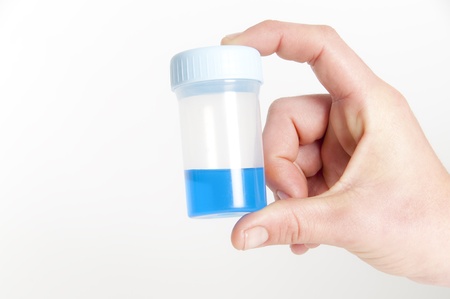 Glass test tubes and containersの写真素材