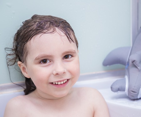 Cute child in the bath