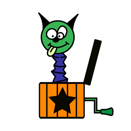 Jack in the box halloweenのイラスト素材