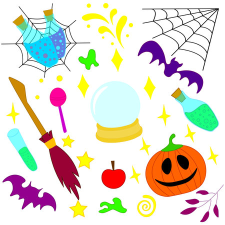 Halloween setのイラスト素材