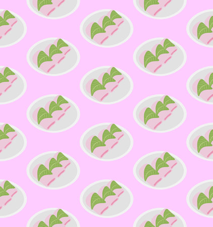 <p>pattern from sakuramochi</p>のイラスト素材