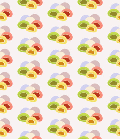 <p>Pattern from mochi</p>のイラスト素材